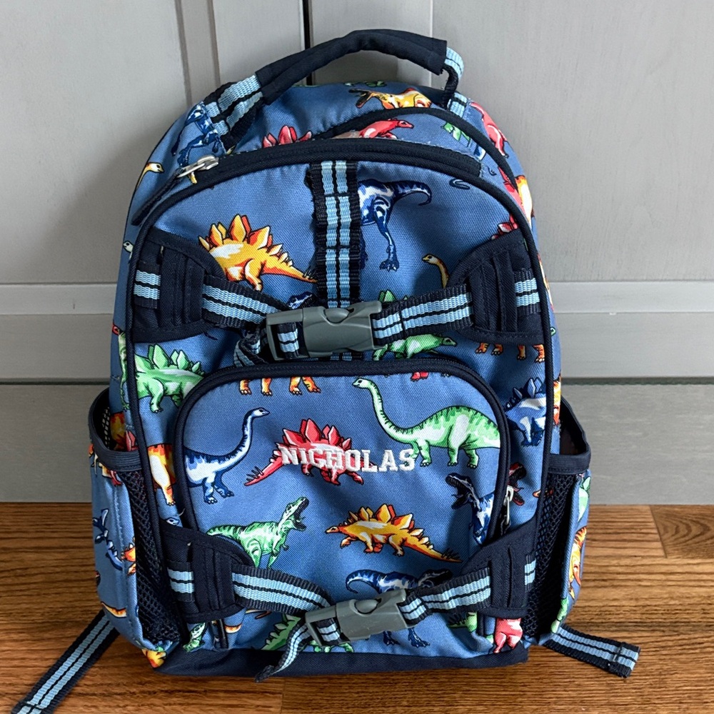 Pottery Barn kids mini dinosaur backpack